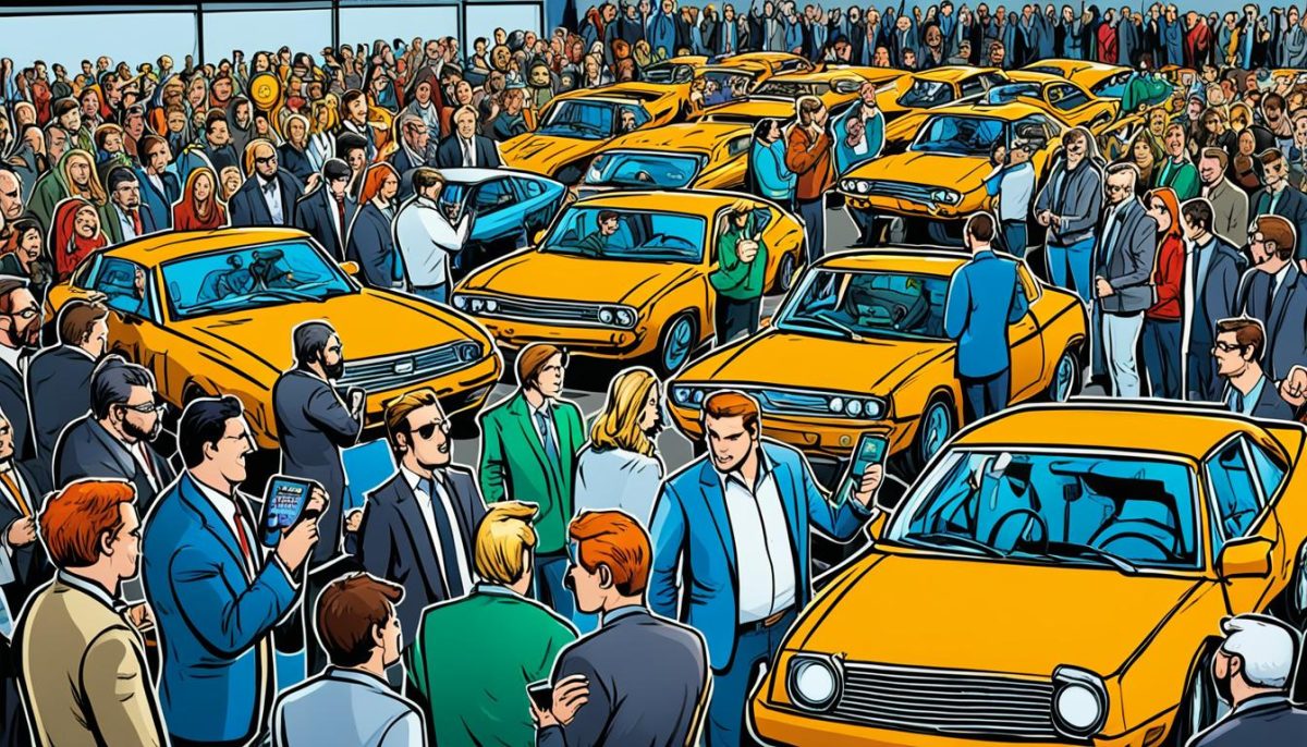 Bidding on cars with bitcoin